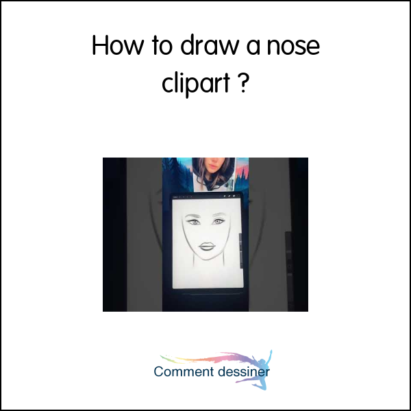 How to draw a nose clipart
